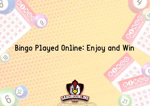 Bingo Played Online
