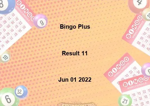 Bingo Plus Result 11 June 01 2022