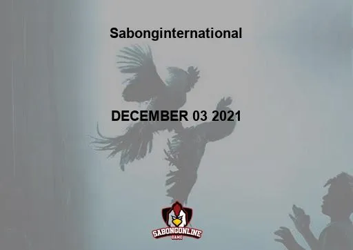 Sabong International A3 - 4 COCK DERBY DECEMBER 03 2021
