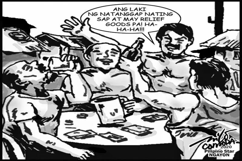 EDITORYAL - Perang natanggap, nilustay lang sa sabong at alak