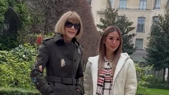 Heart Evangelista meets Vogue editor Anna Wintour during Paris Fashion Week