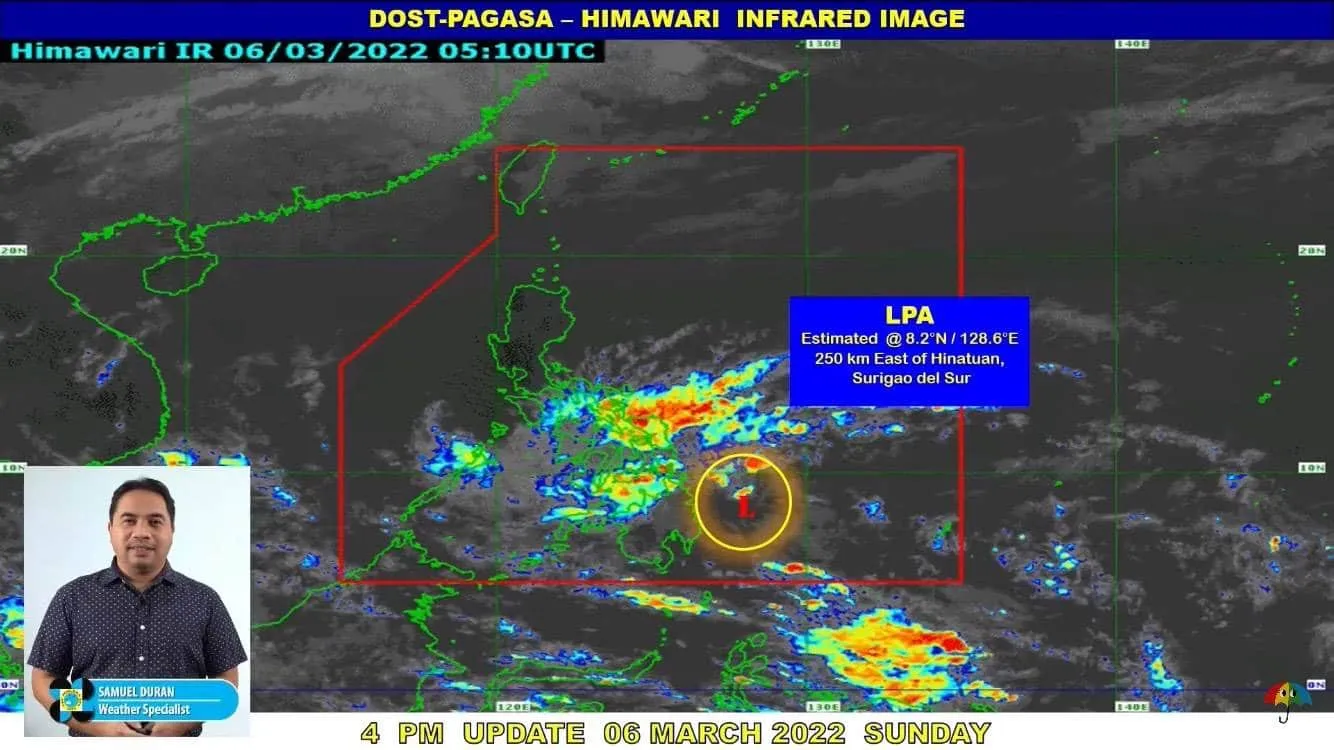 PAGASA warns of possible flash floods, landslides in VisMin due to LPA