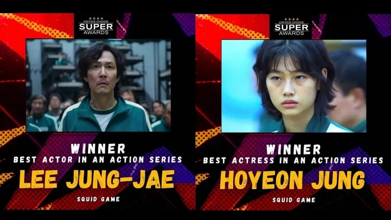 ‘Squid Game,’ Lee Jung-Jae, Jung Ho-yeon win at 2nd Critics Choice Super Awards