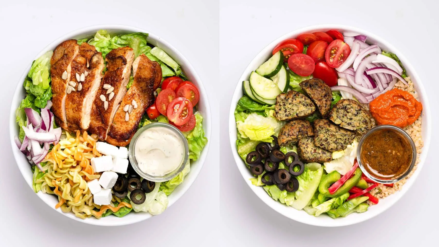 Go on an international flavor journey with these salad bowls