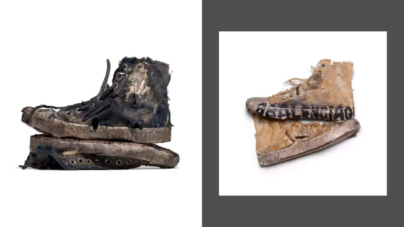 Would you wear these distressed sneakers by Balenciaga?