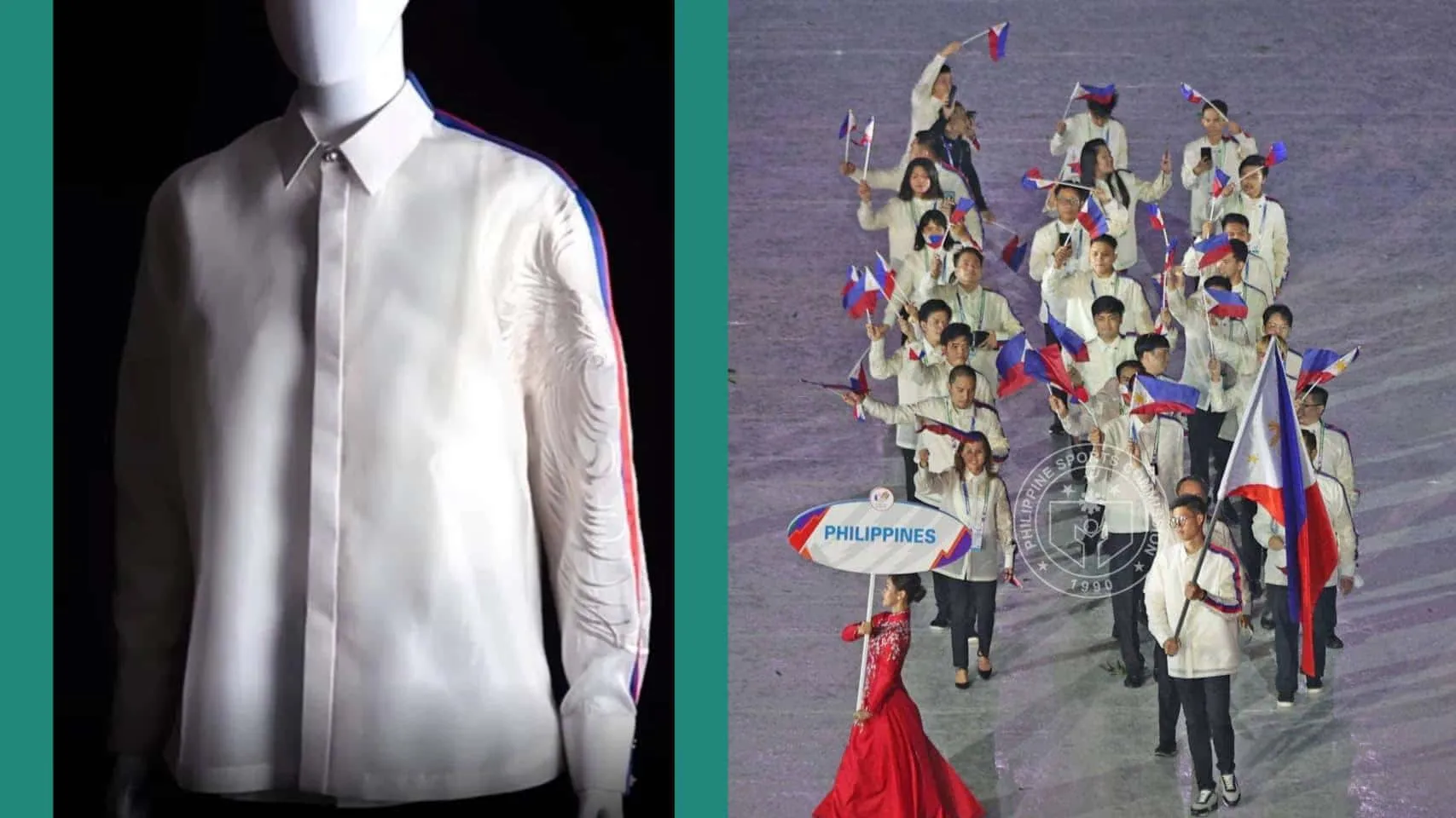 Team Philippines dons Francis Libiran’s barong during 31st SEA Games’ opening ceremony