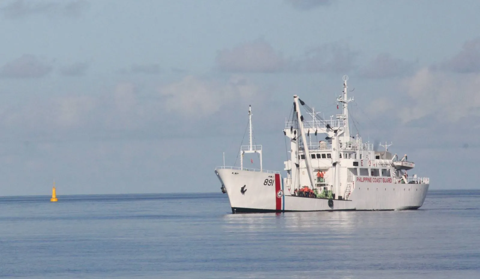 PCG marks territory in WPS with PH flag-laden buoys