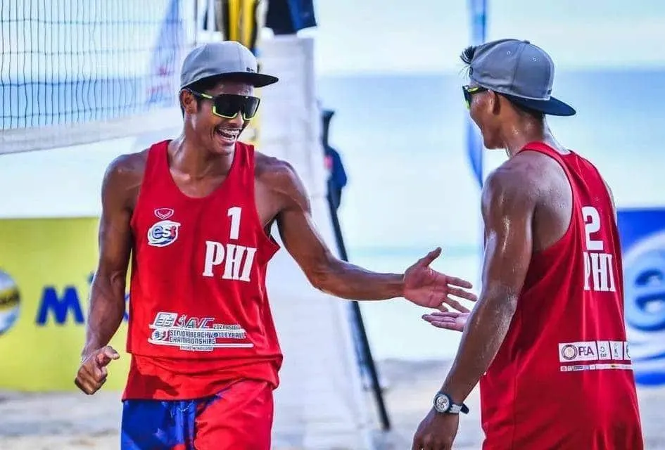 Men's beach volleyball team secures semis spot