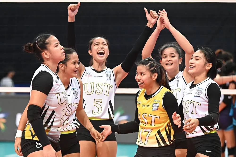 UST survives gritty Adamson; NU one win away from first round sweep