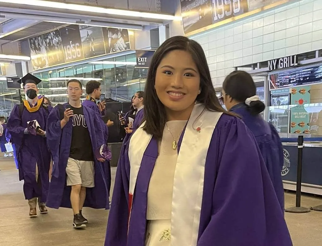 Robredo’s daughter Jillian graduates from NYU with double major